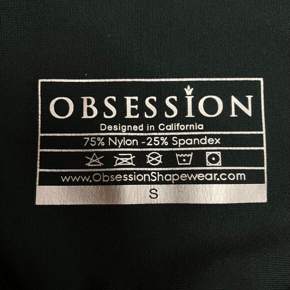 Obsession Womens Dark Green V Cut Butt‎ Lift Scrunch Athletic Leggings Size S - Picture 5 of 5